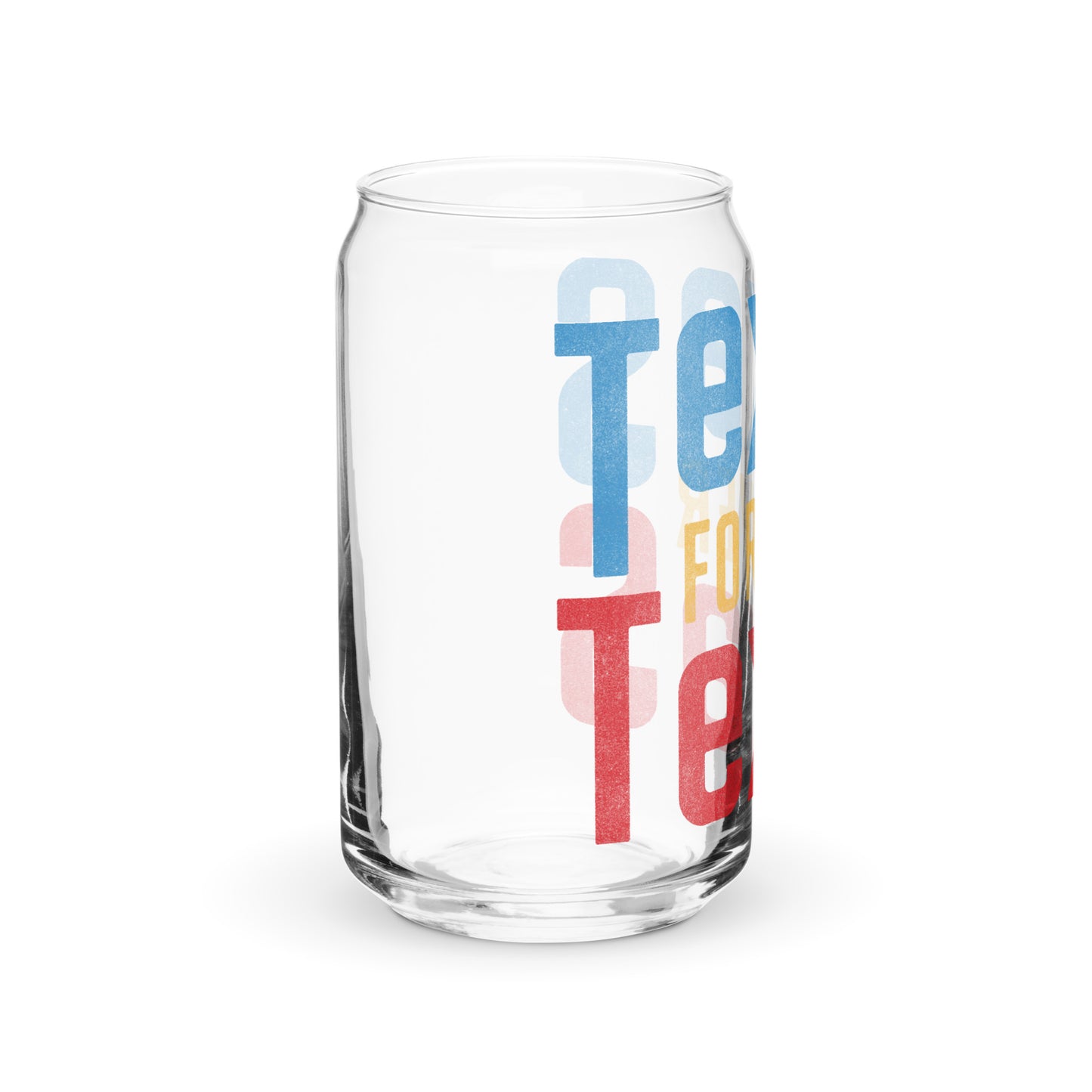 Texas Forever Can-Shaped Glass