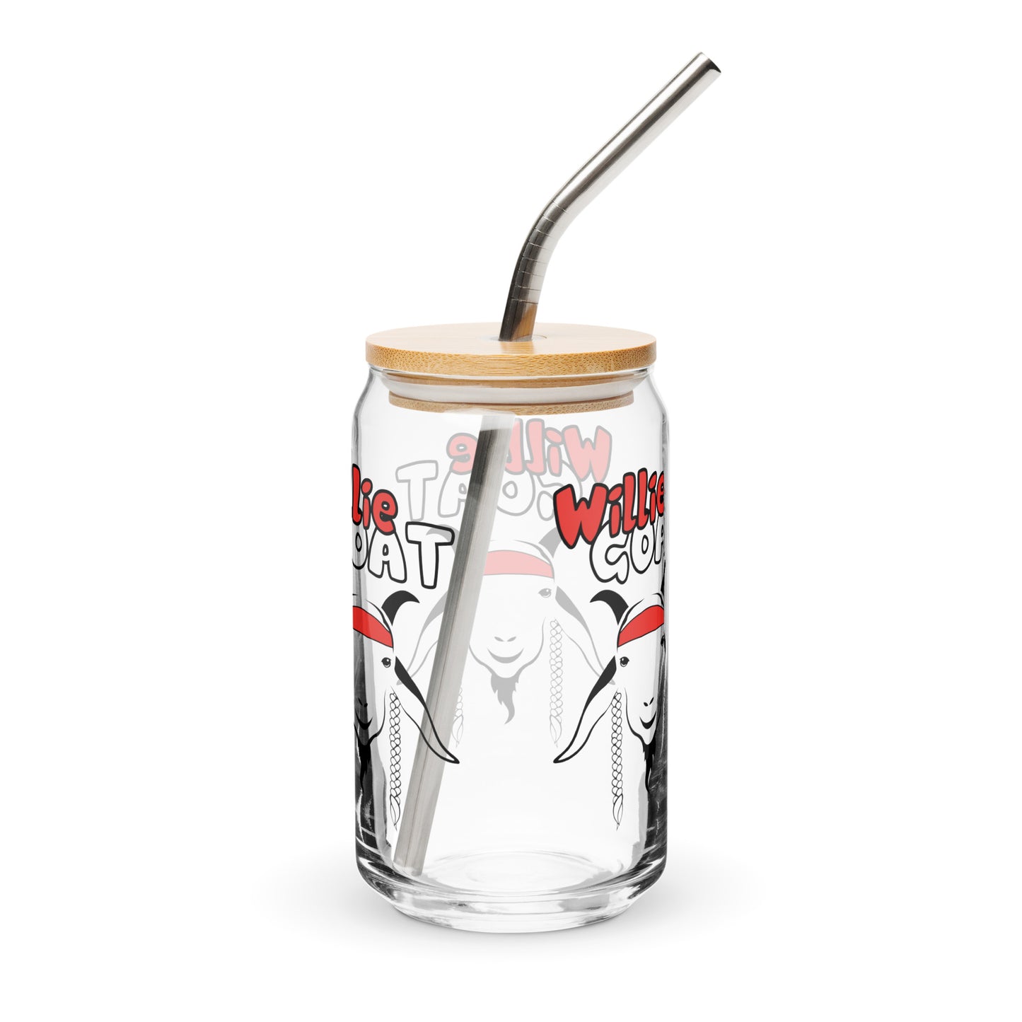 Willie GOAT Can-Shaped Glass