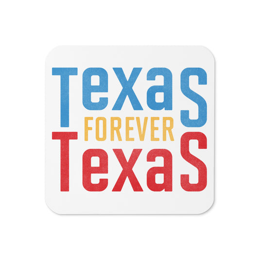 Texas Forever Cork-Back Coaster