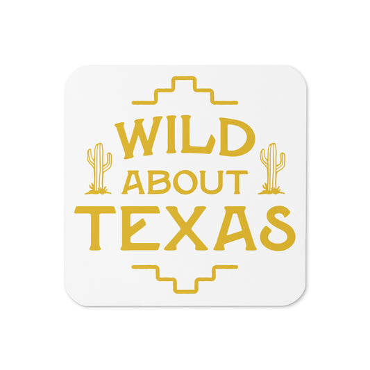 Wild About Texas Cork-Back Coaster