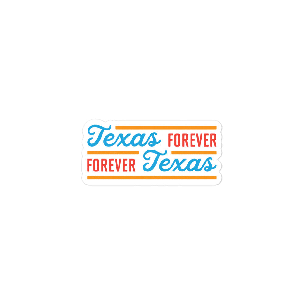 Texas Forever Fancy Sticker