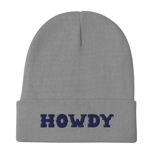 Howdy Embroidered Beanie