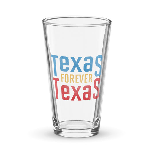 Texas Forever Shaker Pint Glass