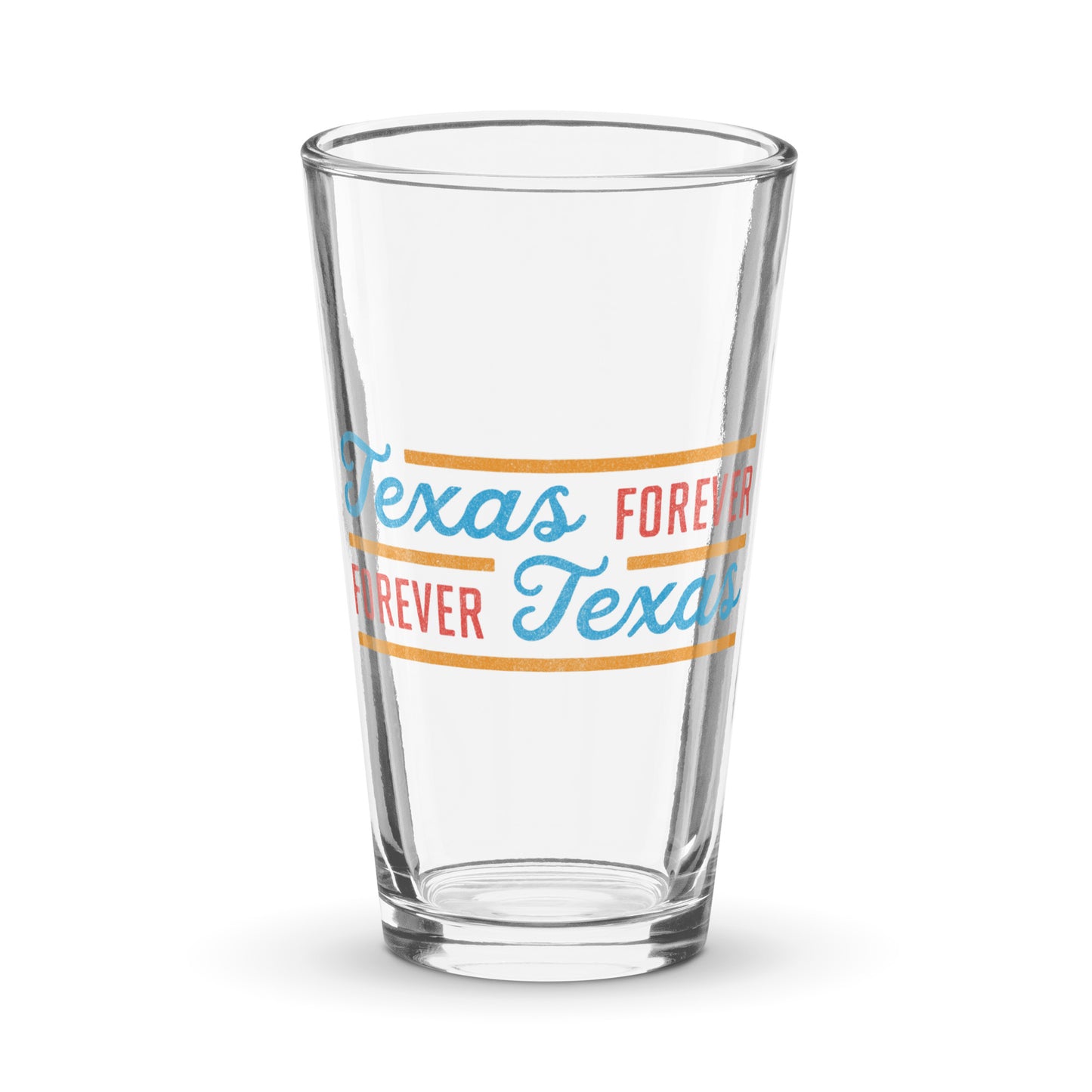 Texas Forever Fancy Shaker Pint Glass