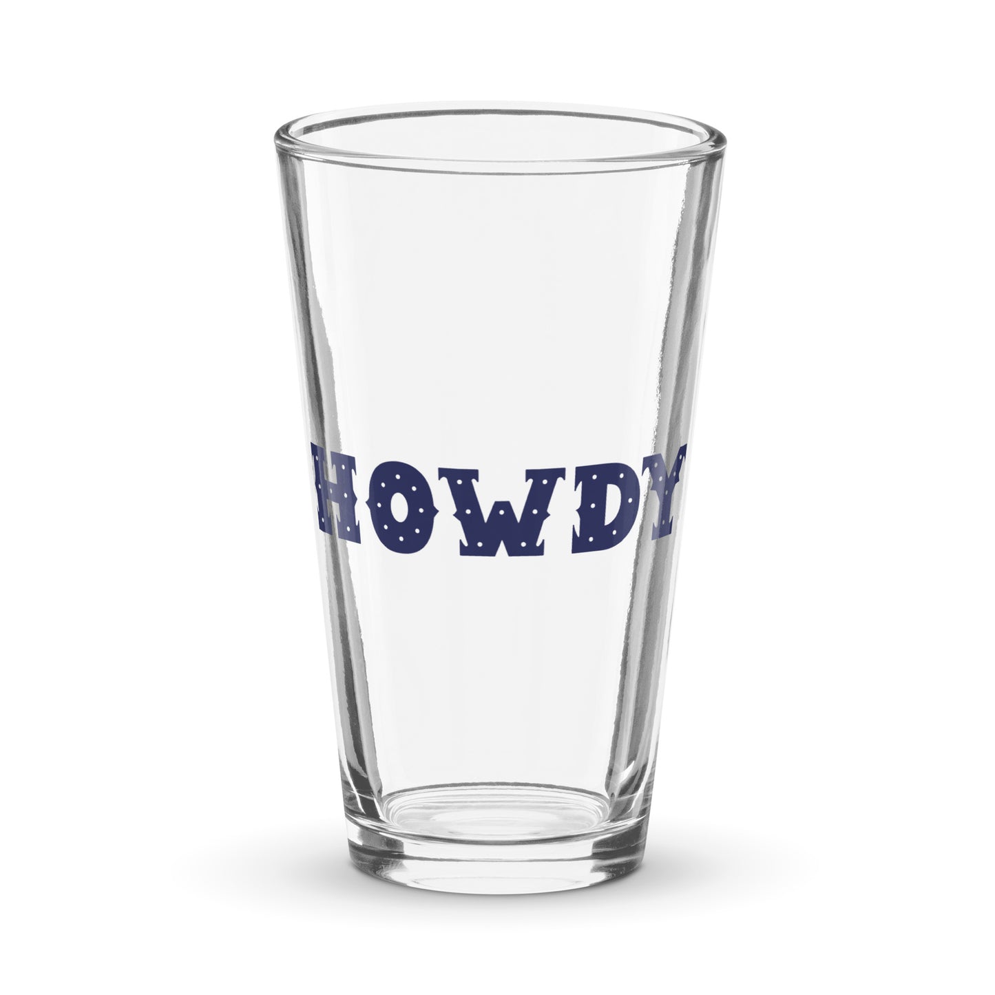 Howdy Shaker Pint Glass