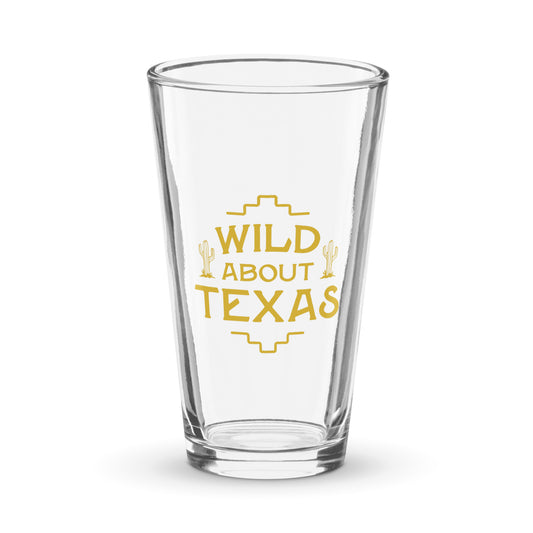 Wild About Texas Shaker Pint Glass