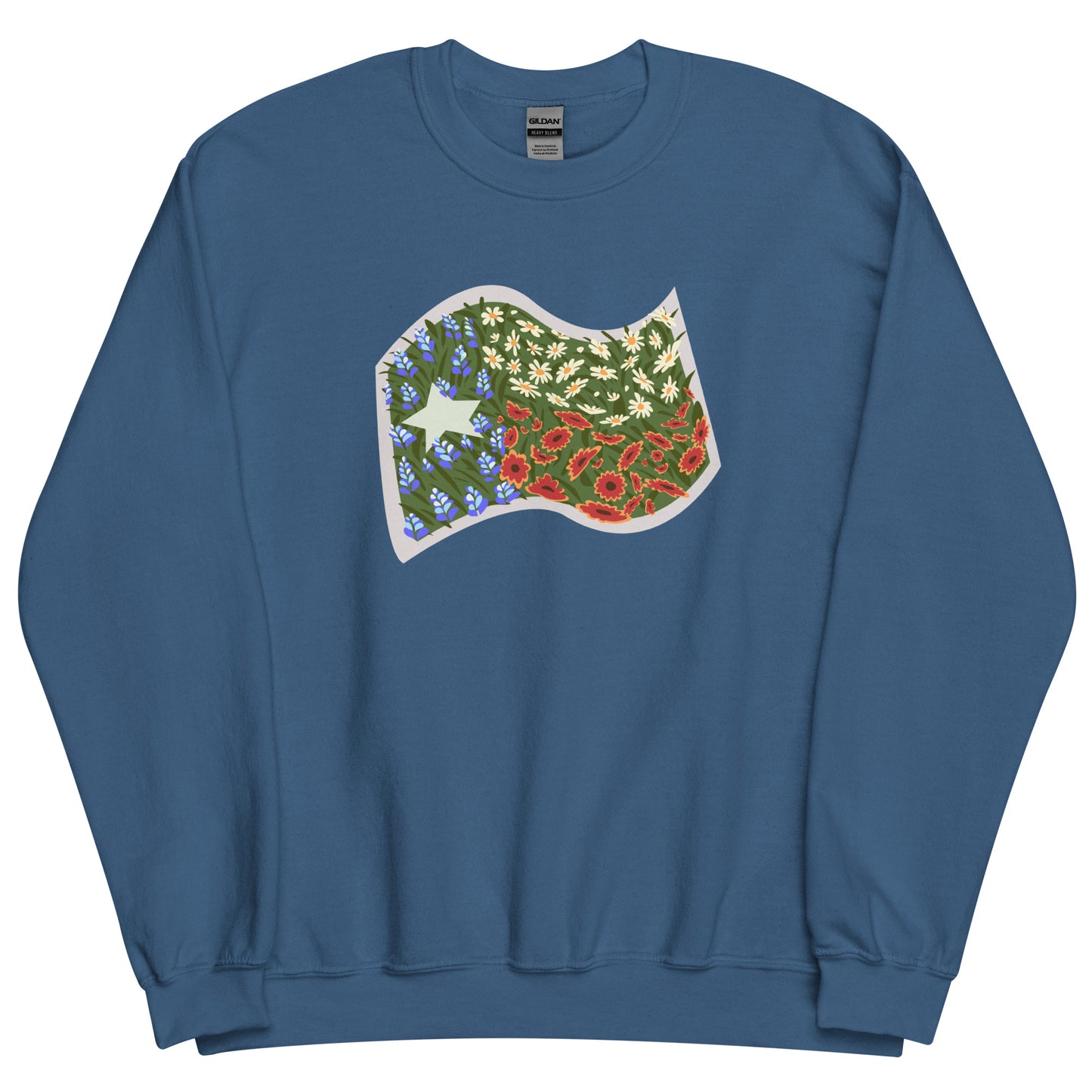 Floral Texas Flag Unisex Sweatshirt