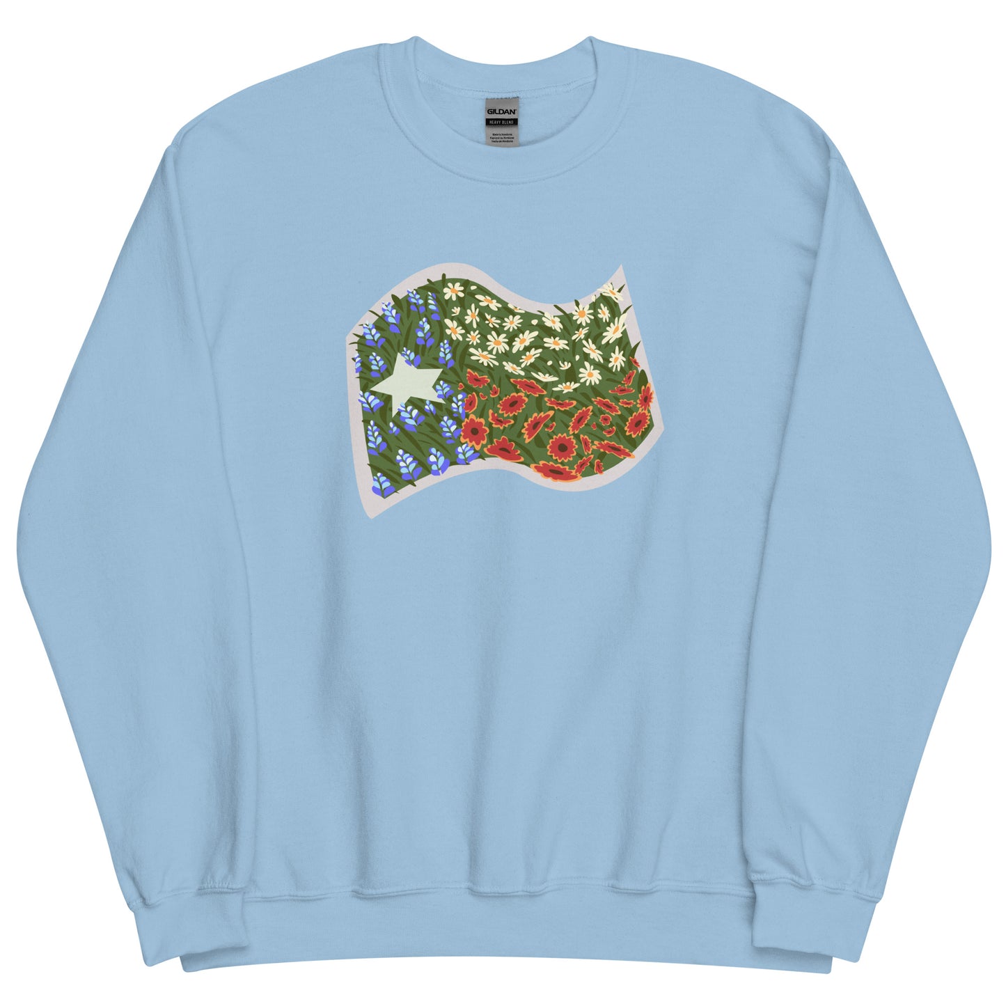 Floral Texas Flag Unisex Sweatshirt