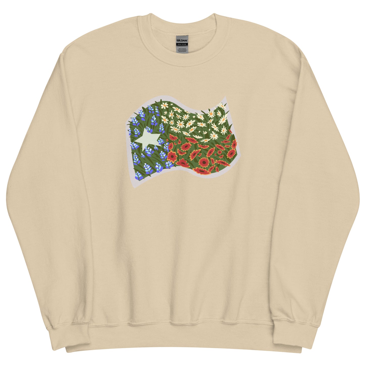 Floral Texas Flag Unisex Sweatshirt