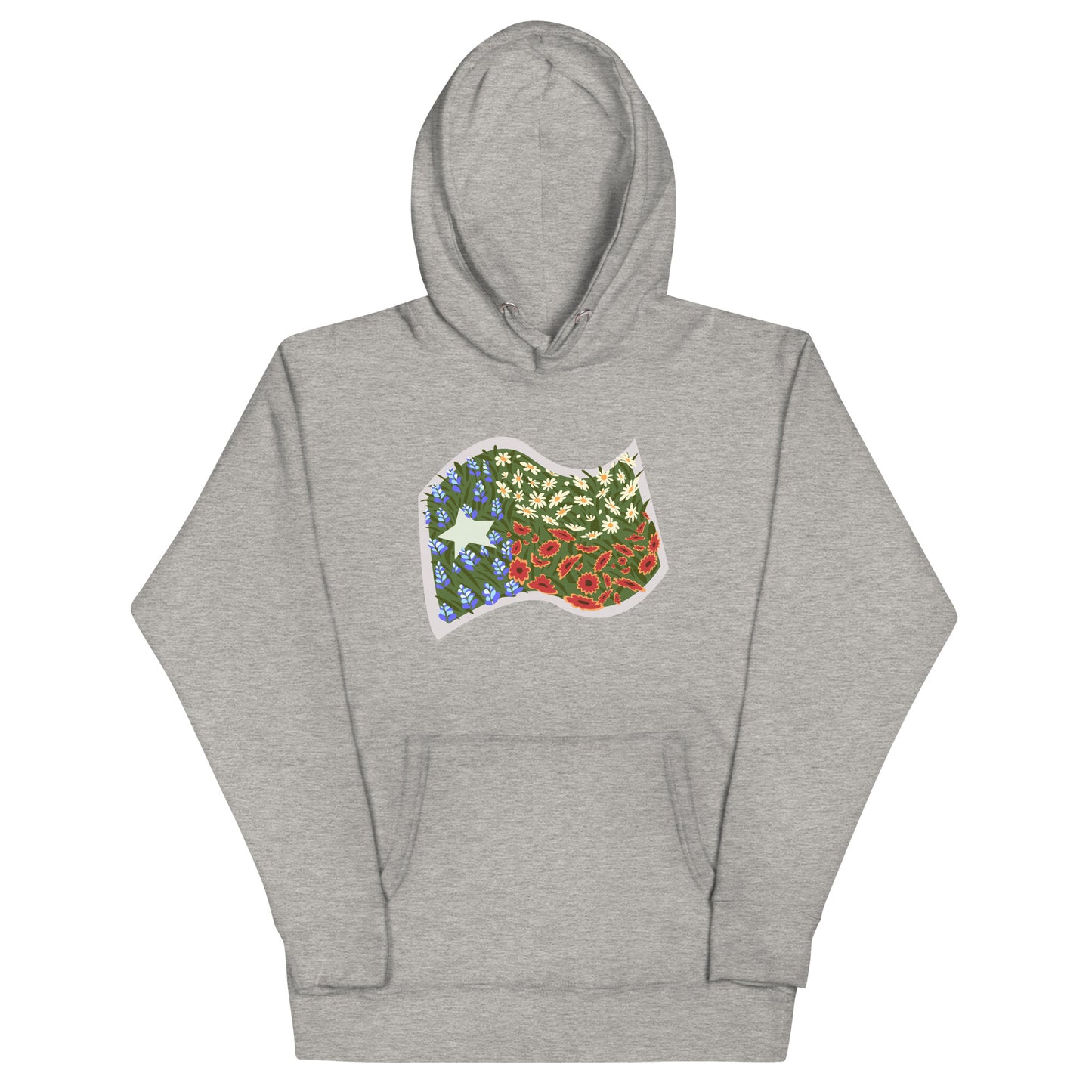 Texas Floral Flag Unisex Hoodie