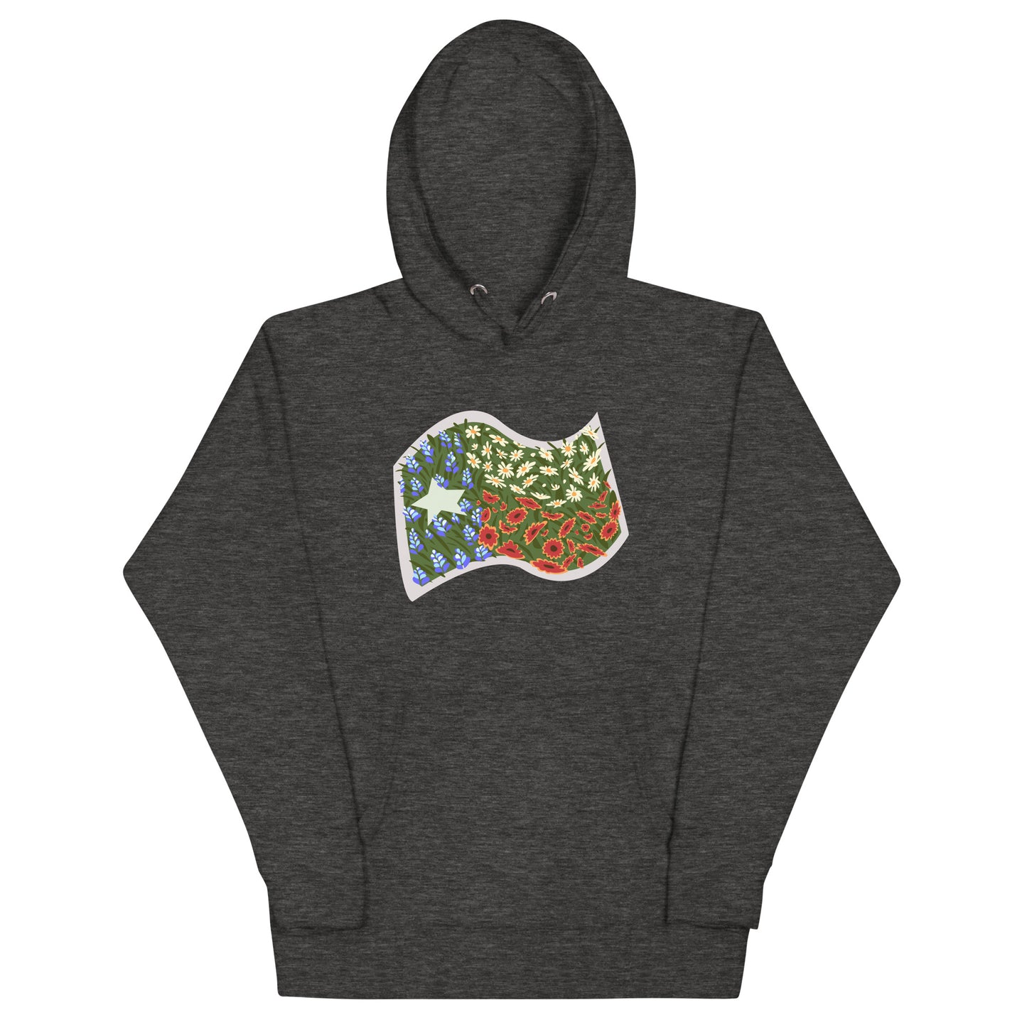 Texas Floral Flag Unisex Hoodie