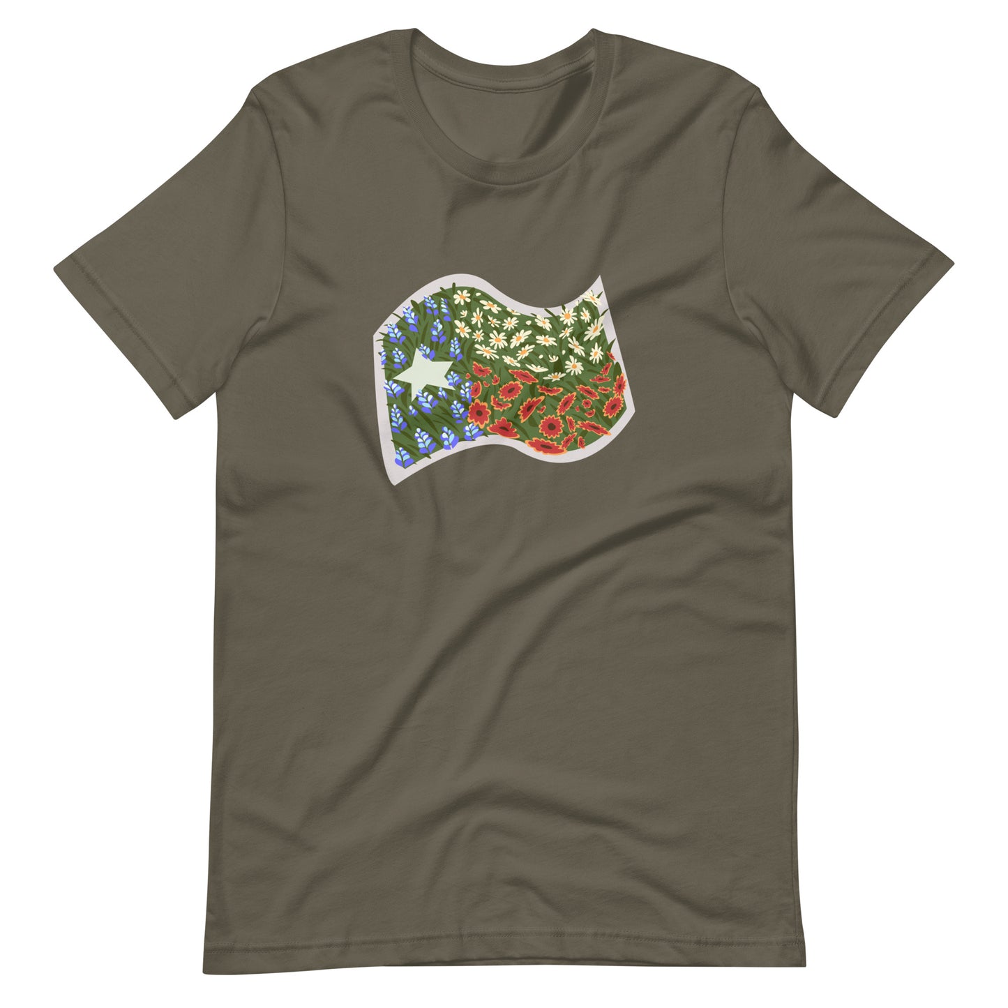 Floral Texas Flag Unisex T-Shirt