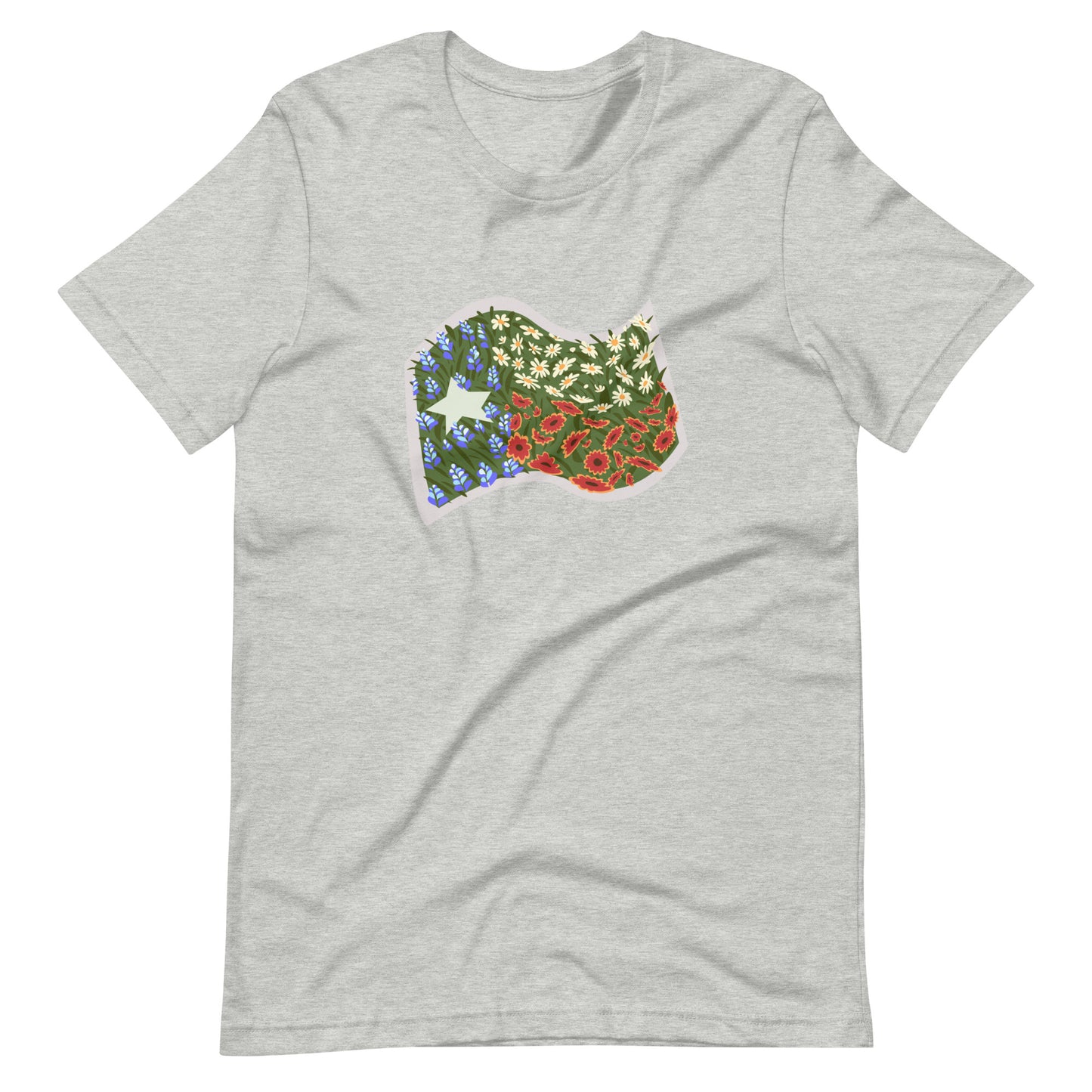 Floral Texas Flag Unisex T-Shirt