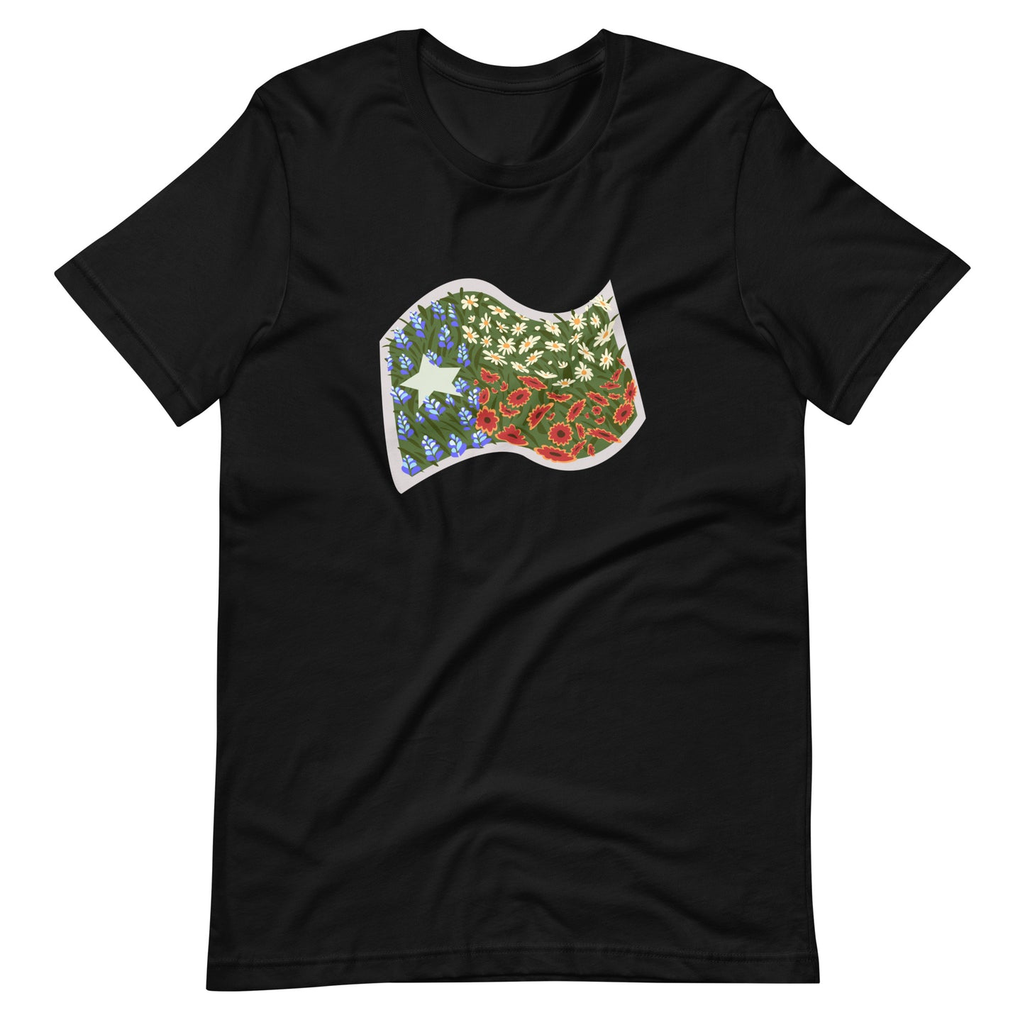 Floral Texas Flag Unisex T-Shirt