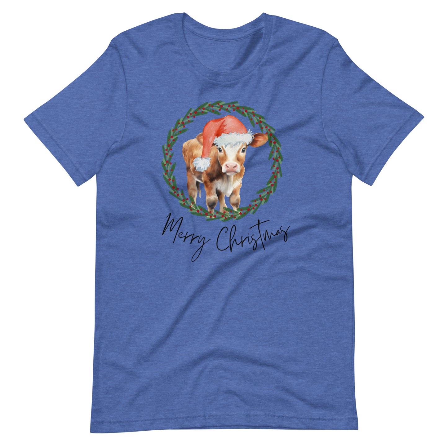 Merry Christmas Baby Cow Unisex T-Shirt