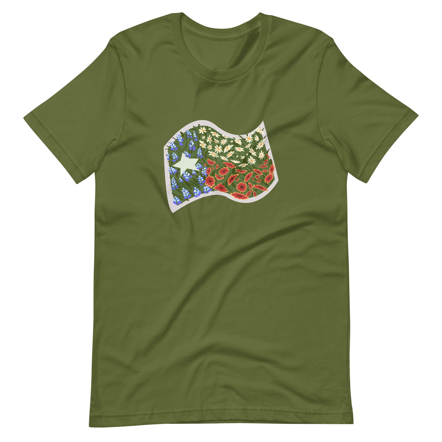 Floral Texas Flag Unisex T-Shirt