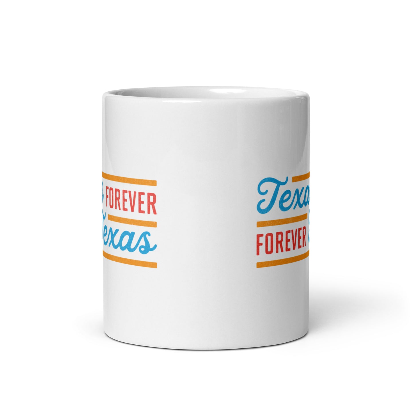 Texas Forever Fancy White Glossy Mug