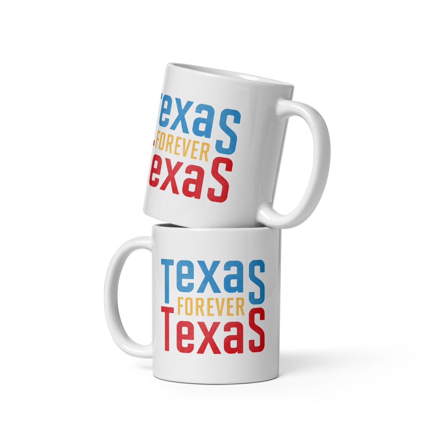 Texas Forever White Glossy Mug