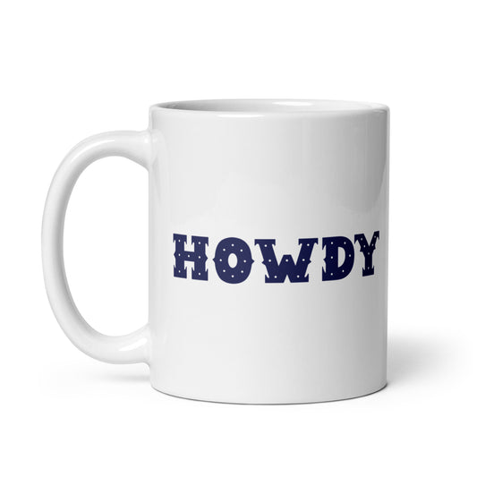 Howdy White Glossy Mug