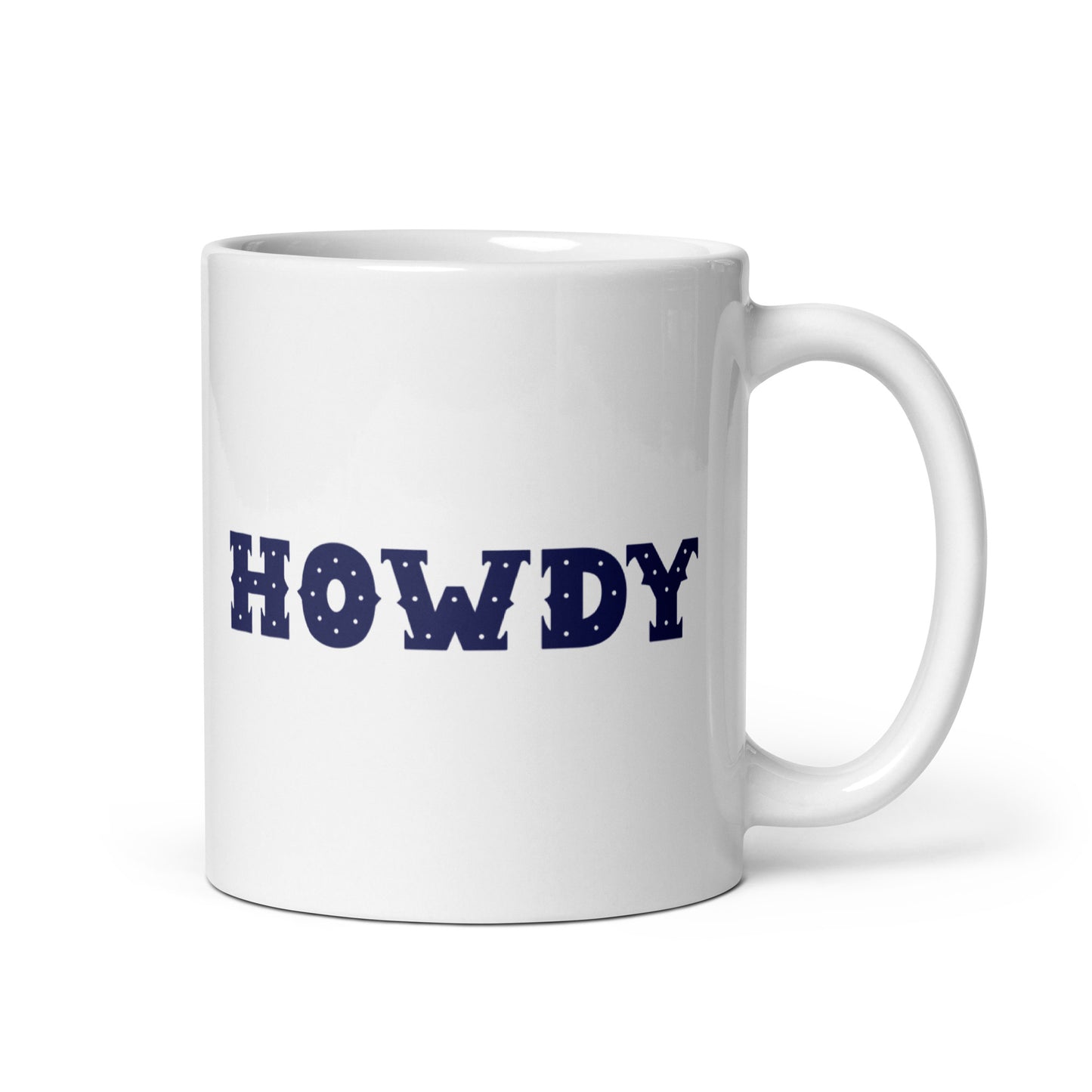 Howdy White Glossy Mug