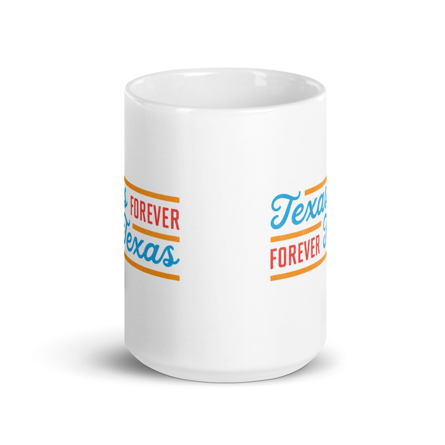 Texas Forever Fancy White Glossy Mug