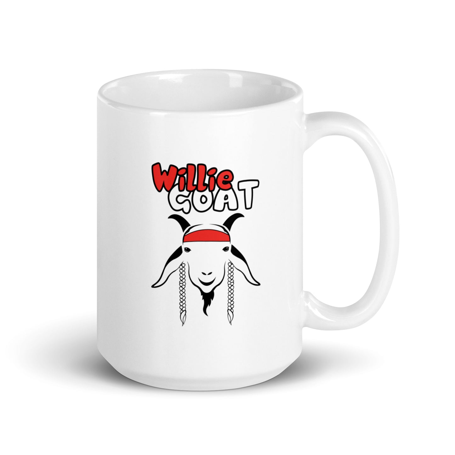 Willie GOAT White Glossy Mug